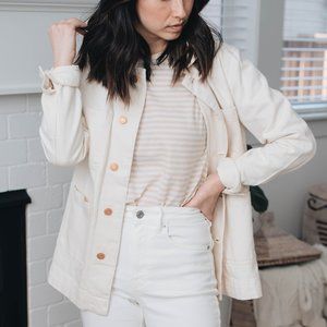 Everlane Denim Chore Jacket- Bone- Size XXS